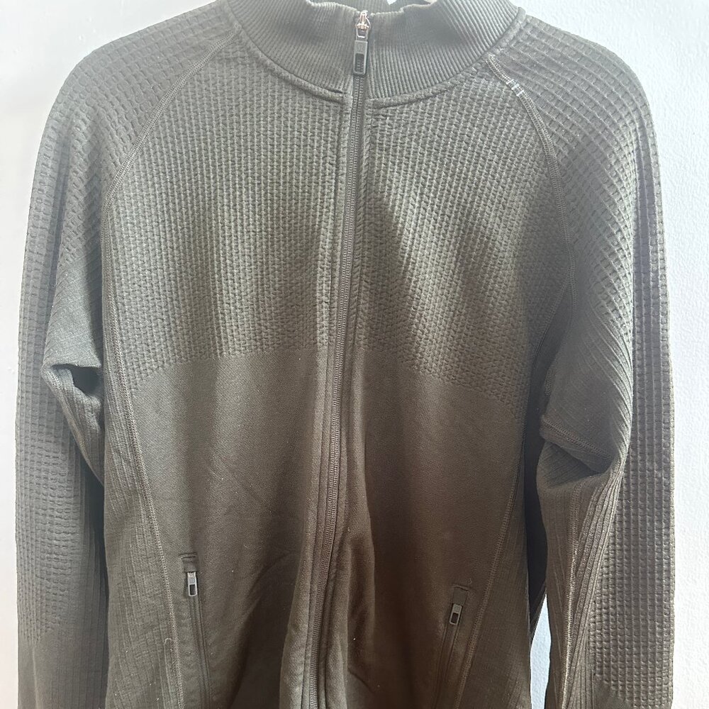 Lululemon Forest Green Mens Large Jumper Full Zip Athletic Jacket